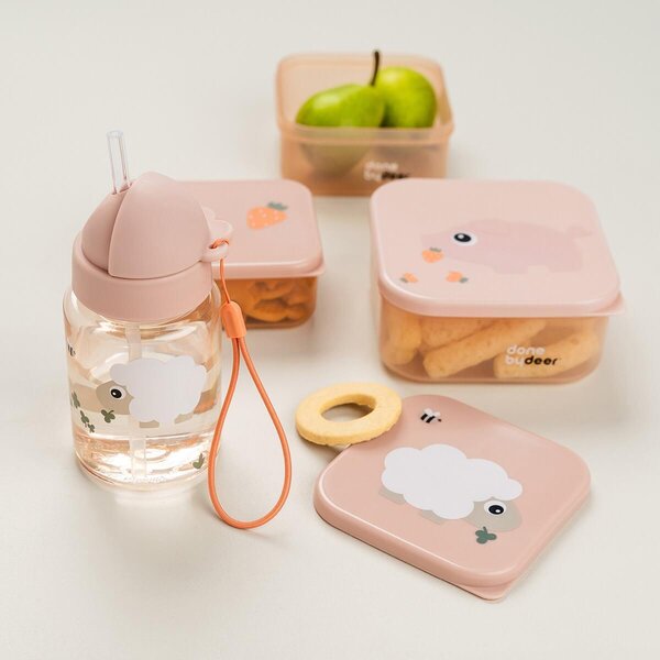 Done by Deer straw bottle 280ml, Tiny farm Powder - Done by Deer