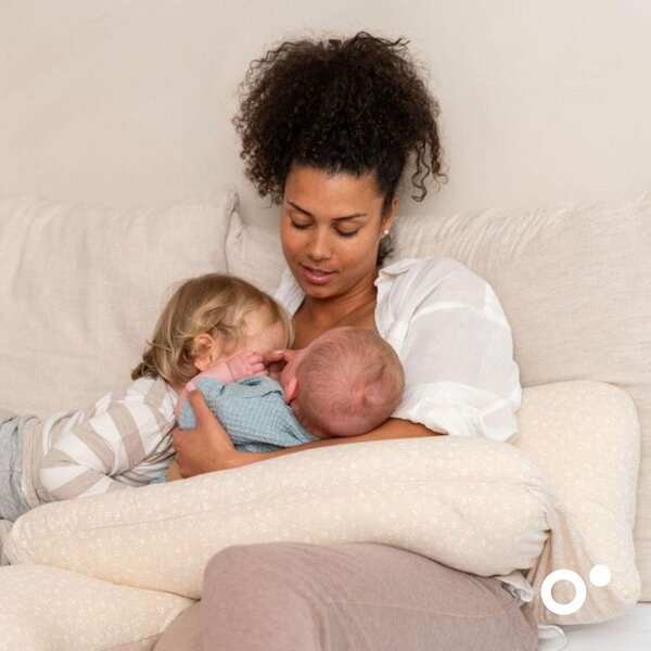 Doomoo Maxxy nursing pillow, Flowers Sand - Doomoo