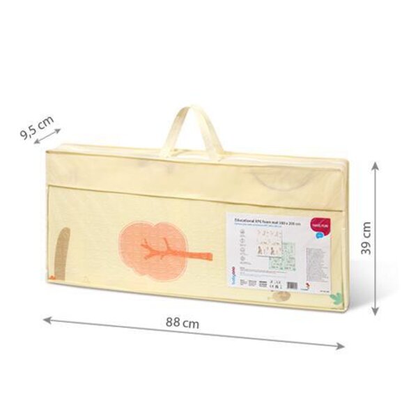 BabyOno educational XPE foam mat 180 x 200 cm - BabyOno
