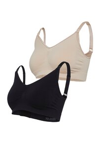 Carriwell Nursing Bra 2-pack Black+Honey - Carriwell