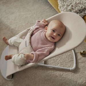 BabyBjörn bouncer Bliss, Light Grey, Woven/Melange - BabyBjörn