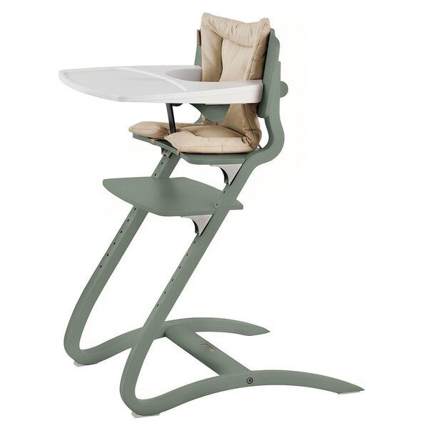 Leander Louie highchair wo. safety bar, Sage Green - Leander