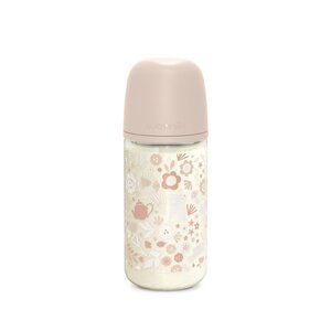 Suavinex klaasist lutipudel 240ml Wonderland, Rose - Suavinex
