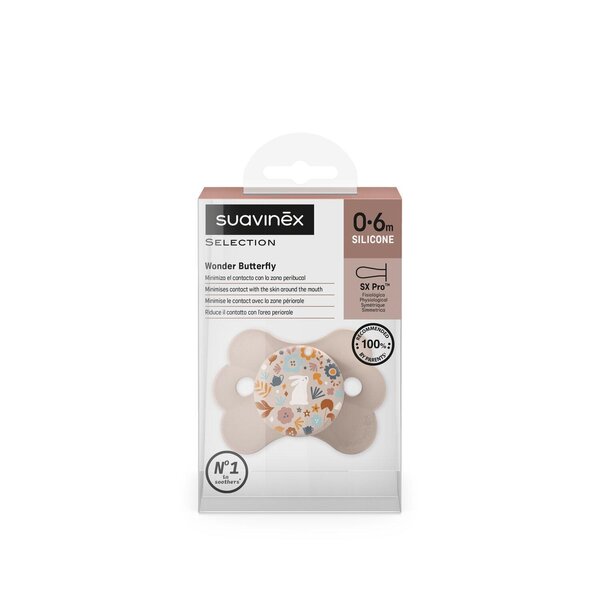 Suavinex lutt natural 0-6 kuud Wonderland, Rose - Suavinex