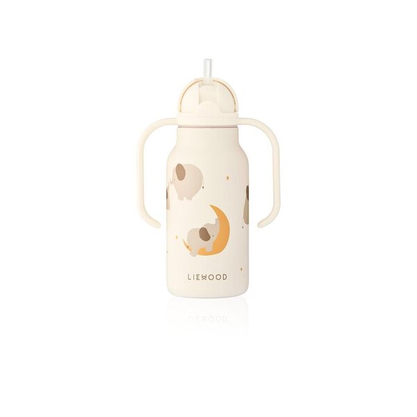 Liewood Kimmie Water Bottle 250ml, Elephant / Creme - Liewood