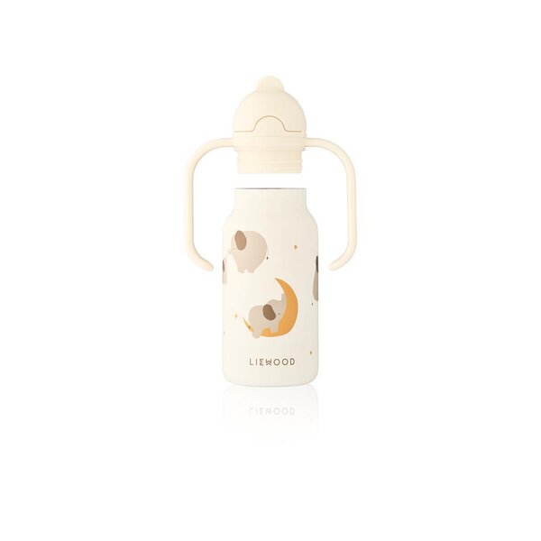Liewood Kimmie Water Bottle 250ml, Elephant / Creme - Liewood