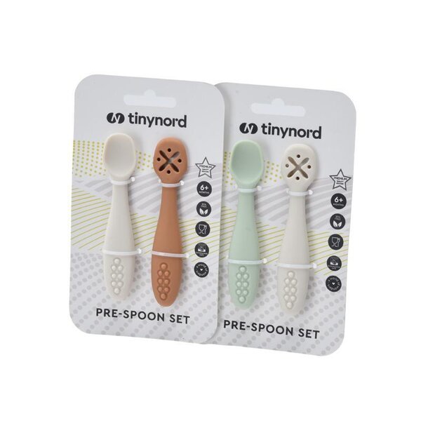 Tinynord esimesed lusikad Mint/Beige - Tinynord