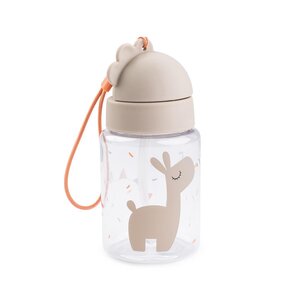 Done by Deer krūzīte ar salmiņu 280ml, Tiny farm Sand - Done by Deer