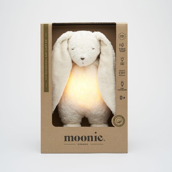 Moonie 2.0 öölamp-kaisu jänes, Organic Humming Bunny Polar - Moonie