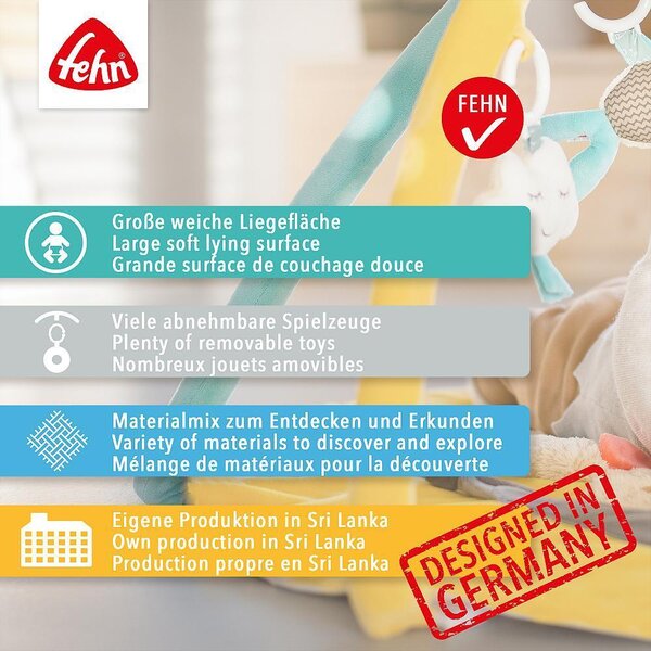 Fehn 3-D-activity quilt, Sloth - Fehn