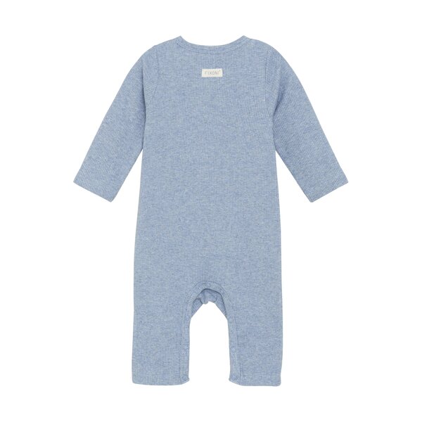 Fixoni Romper LS Melange Rib - Fixoni