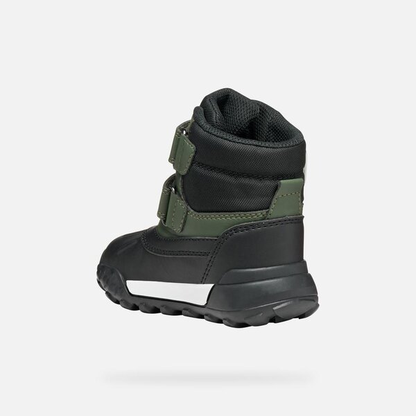 Geox boots B trekkyup Dk Green/Black - Geox