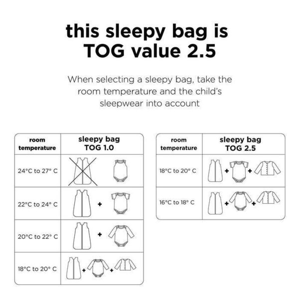 Done by Deer sleeping bag TOG 2.5 Tiny farm70 cm Sand - Done by Deer