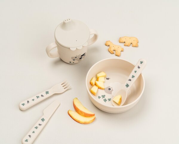 Done by Deer Foodie cutlery set Tiny farm Sand - Done by Deer