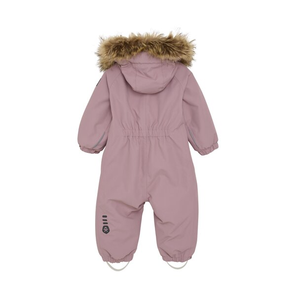 Color Kids Baby Coverall W. Fake Fur - Color Kids