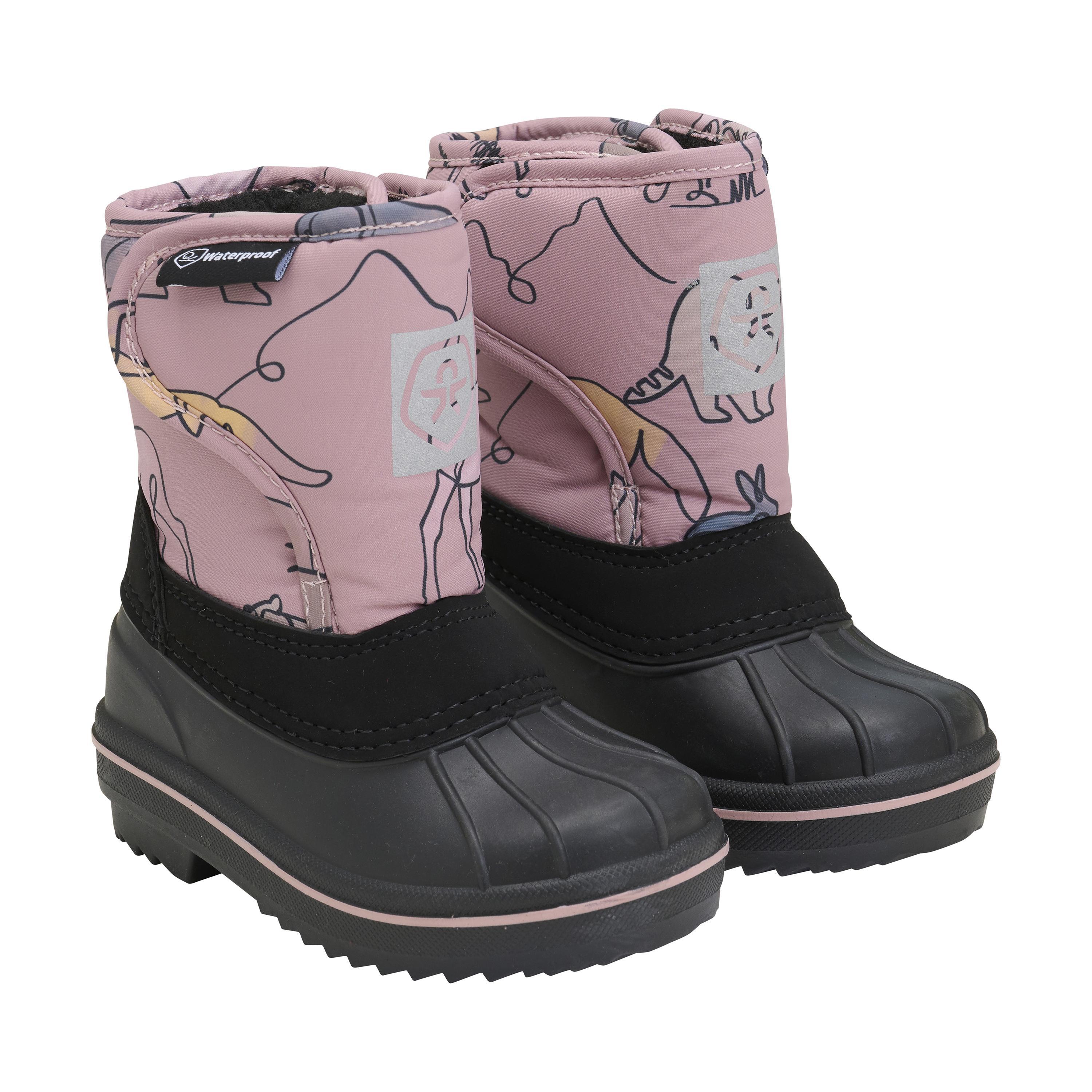 Color Kids Boots w. wool & WP, AOP - Color Kids