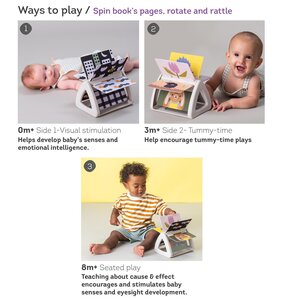 Taf Toys aktiivsuskeskus Tummy Time Spinning Book - Taf Toys