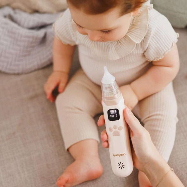 BabyOno electronic nasal aspirator Beige - BabyOno