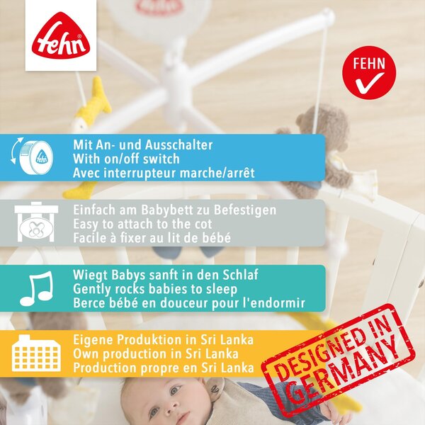 Fehn musical mobile Lazy, Crazy & Pink - Fehn