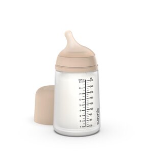 Suavinex Zero zero 270ml anti-colic bottle, Medium flow Sand - Suavinex