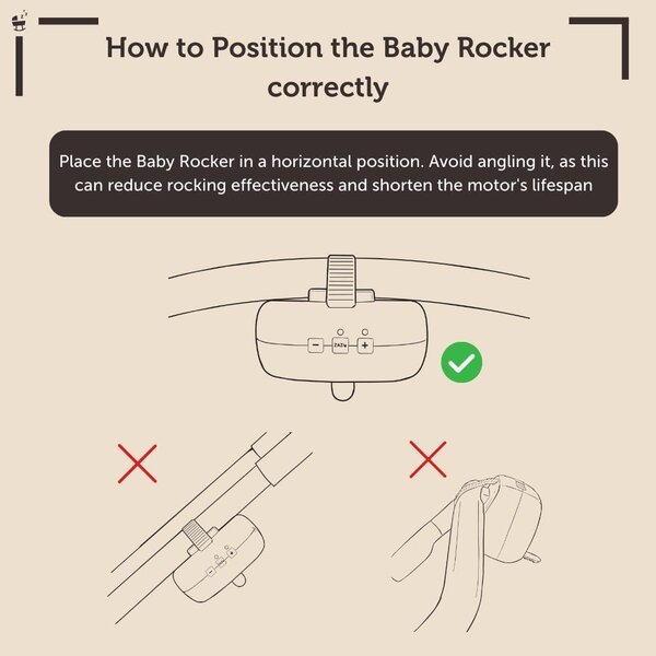 Zazu ROBBY Baby rocker with cry sensor Terracota - Zazu