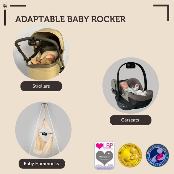 Zazu ROBBY Baby rocker with cry sensor Terracota - Zazu