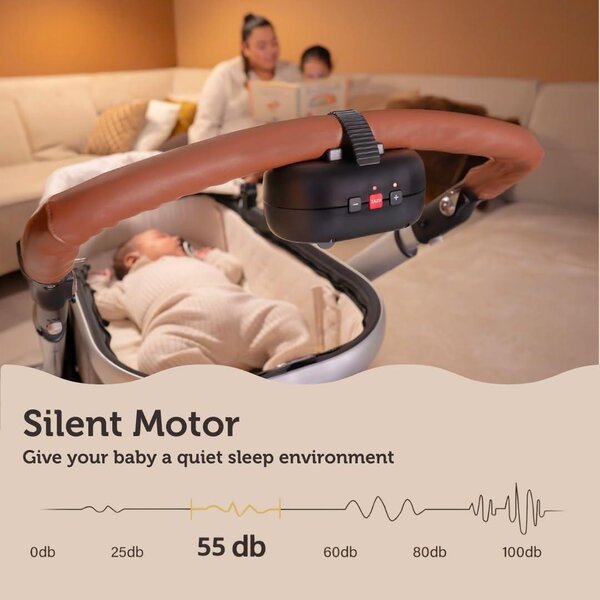 Zazu ROBBY Baby rocker with cry sensor Terracota - Zazu