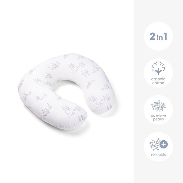 Doomoo Softy nursing pillow Bear Family Grey - Doomoo