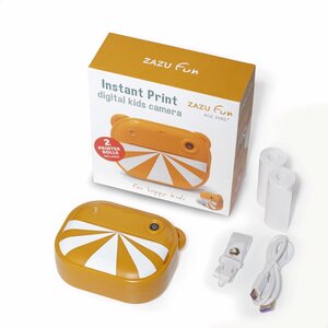 Zazu Fun Digital Camera for Kids with Printer Yellow - Zazu