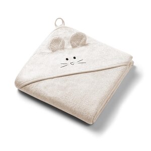 BabyOno bambusest kapuutsiga vannirätik 100x100cm Beige - BabyOno
