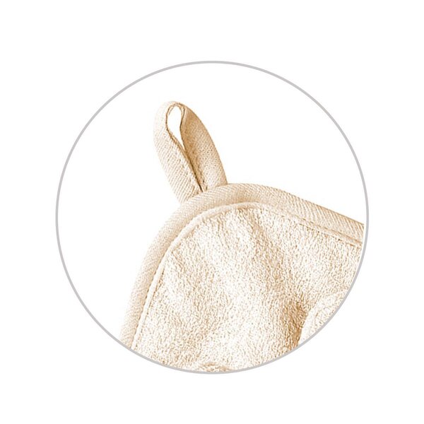 BabyOno bambusest kapuutsiga vannirätik 100x100cm Beige - BabyOno