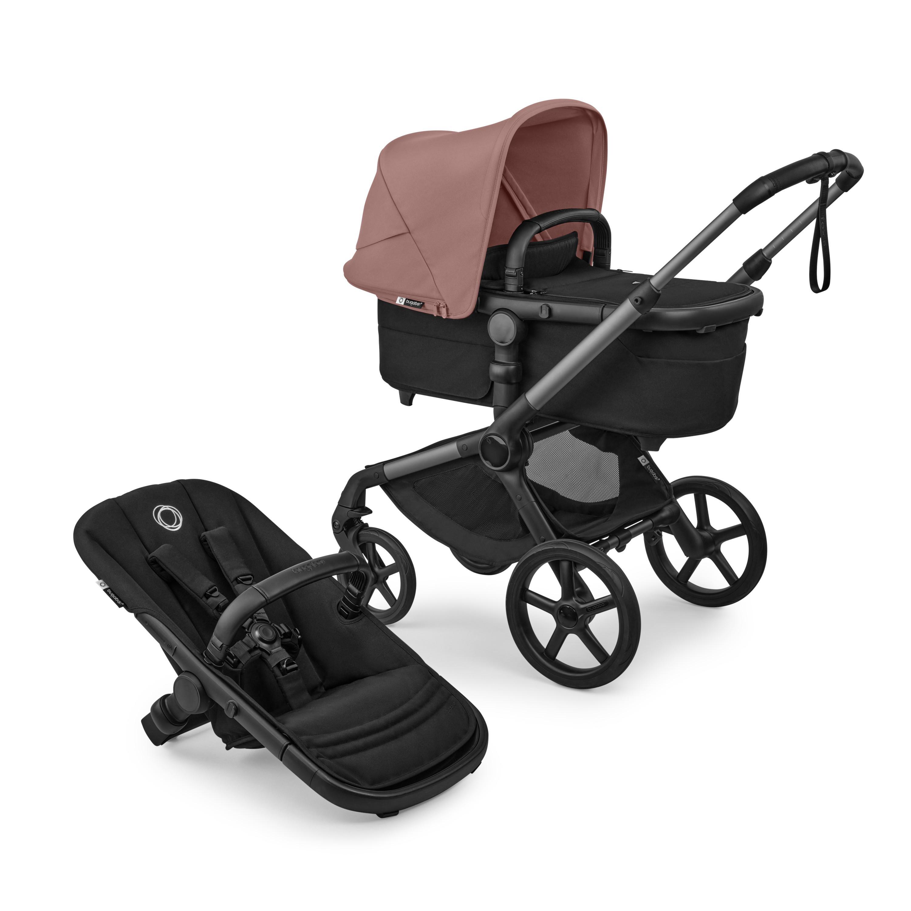 Bugaboo Fox 5 Renew 2in1 vankrikomplekt Graphite/Heritage Black,Dusty Pink - Bugaboo