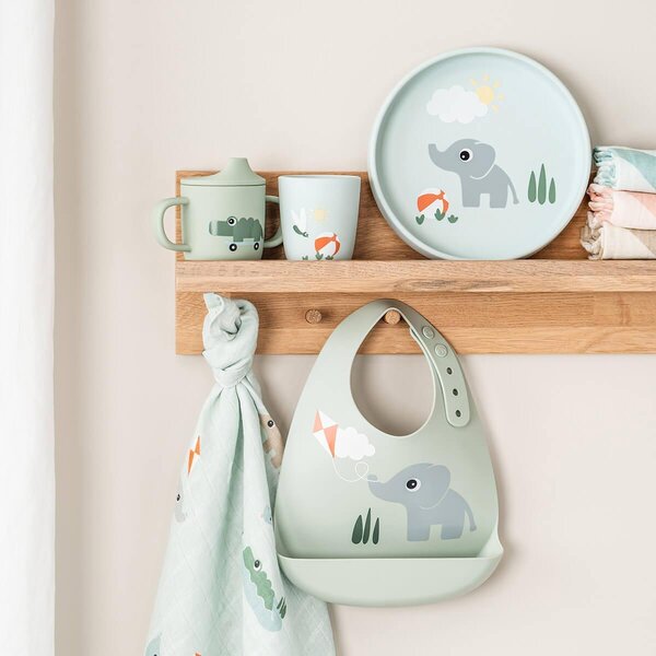 Done by Deer silikoonist taskuga põll Playground Green - Done by Deer