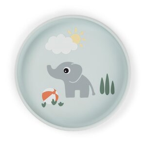 Done by Deer iminapaga silikoonist taldrik Playground Blue - Done by Deer