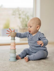 Teddykompaniet silikoonist ladumistorn 27cm, Teddy bear - Teddykompaniet