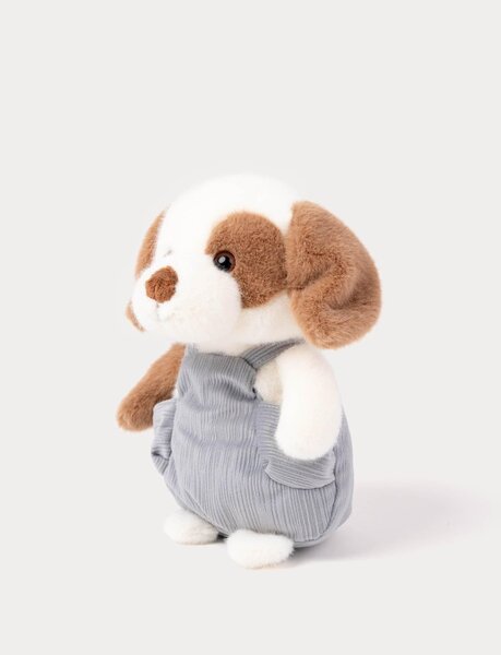 Teddykompaniet мягкая игрушка 22cm, Dog with Dungarees  - Teddykompaniet