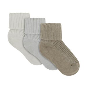 Minymo Baby 2x2 rib sock (3-pack) - Minymo