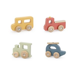 PolarB Wooden Toy Vehicle Set - PolarB