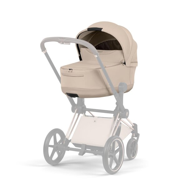 Cybex Priam Style stroller set Cozy Beige,Frame Chrome Brown- Style Collection - Cybex