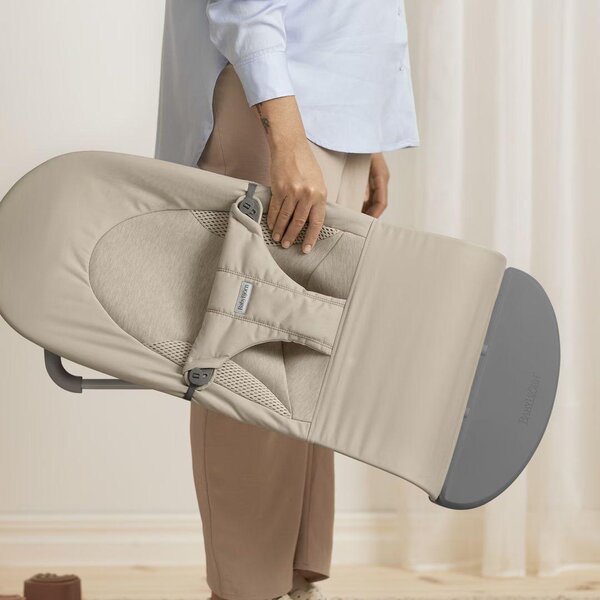 BabyBjörn lamamistool Balance Soft,Sand Grey, Tri-Fabric - BabyBjörn