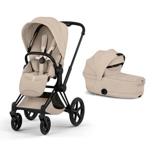 Cybex Priam Style vankrikomplekt Cozy Beige, Matt Black raam - Cybex