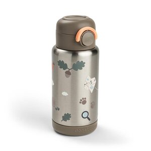 Done by Deer Insulated straw bottle Tiny trails 340ml Sand - Nuvita