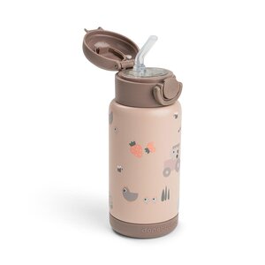 Done by Deer Insulated straw bottle Tiny farm 340ml Powder - Nuvita