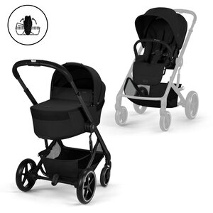 Cybex Balios S Lux 2in1 stroller set Moon Black  - Cybex