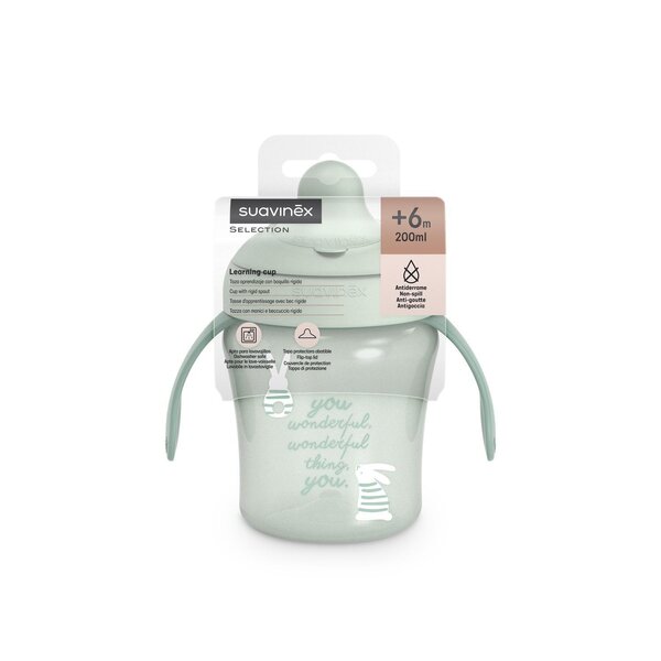 Suavinex learning cup +6m  Bunny Green - Suavinex