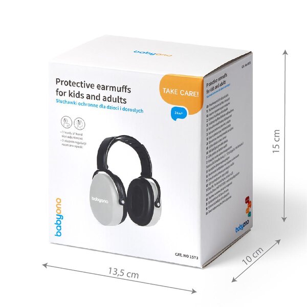 BabyOno Protective earmuffs for kids and adults - BabyOno