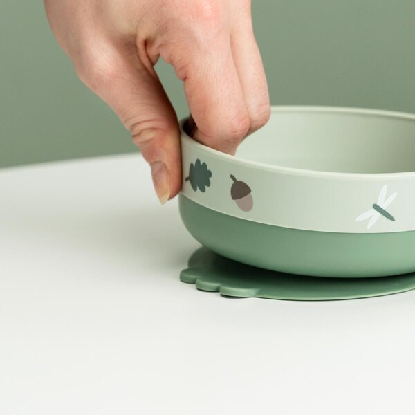 Done by Deer Foodie dinner set with 360°cup, Tiny trails Green - Done by Deer