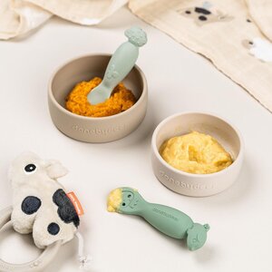 Done by Deer Learning spoon set, Tiny farm Green - Done by Deer