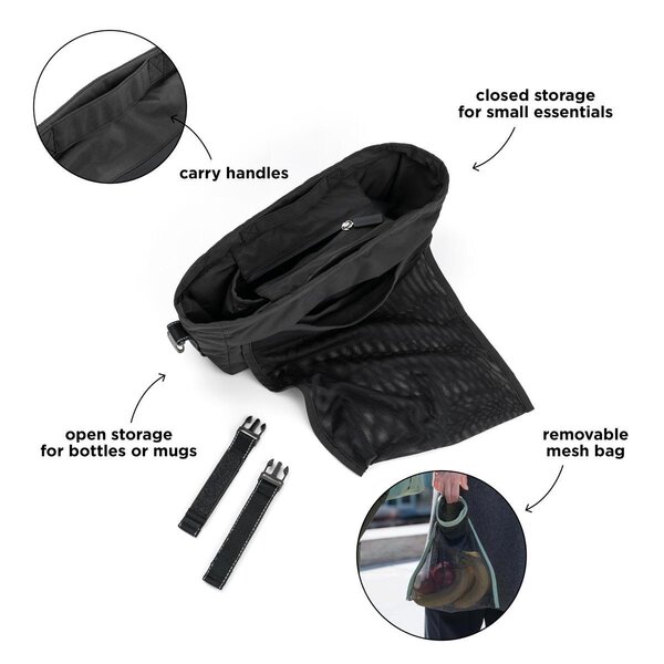 Done by Deer Stroller organiser, Black - Done by Deer