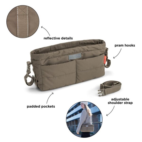 Done by Deer Stroller organiser, Taupe - Done by Deer